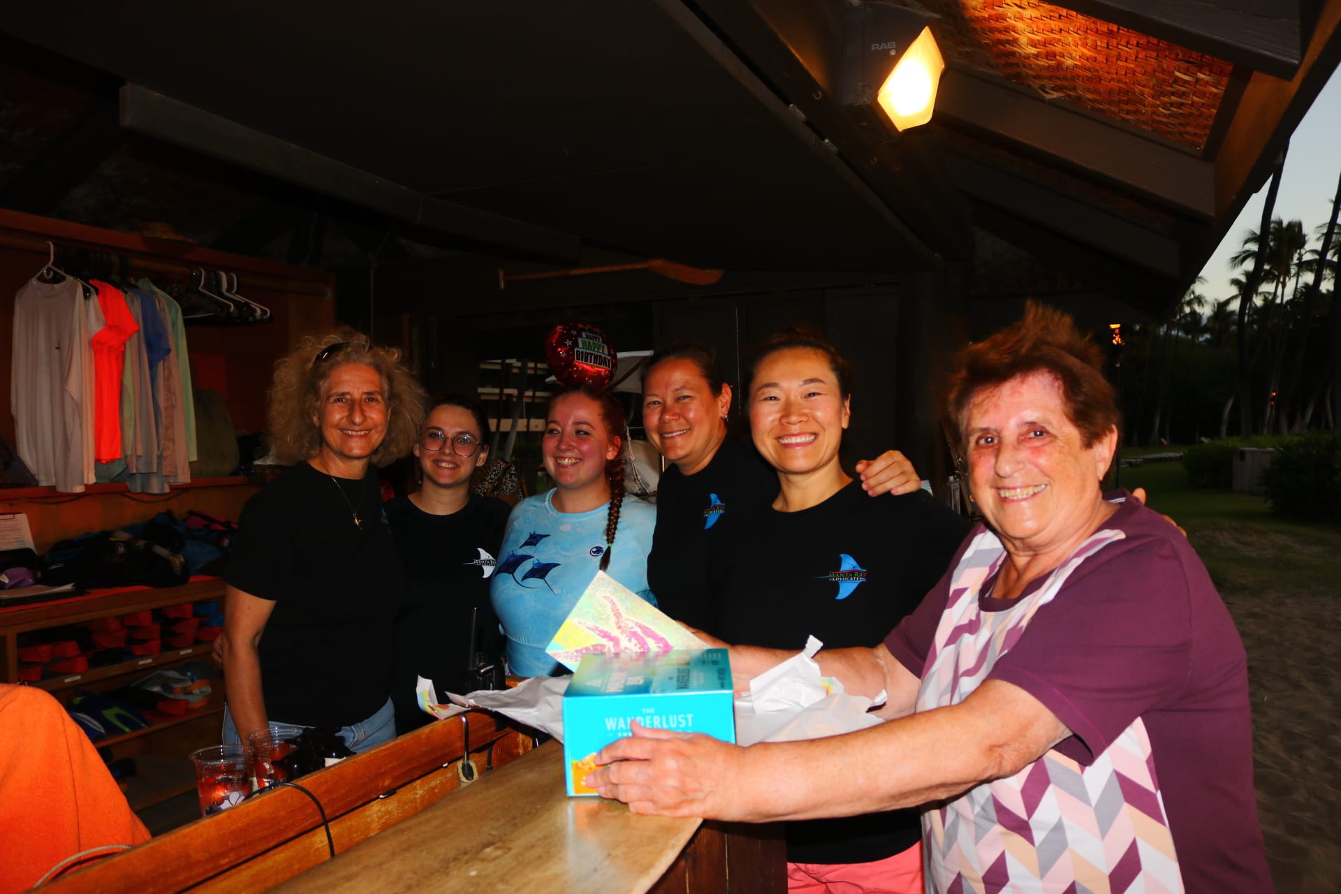 (Left to Right): Martina, Vinnessa, Savannah, Rhiannon, Audrey, and Gita celebrating Gita's birthday