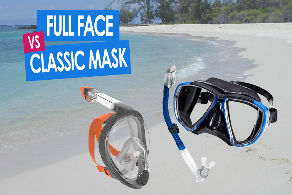 2021-BLOG-Featured-Image-Full-Face-vs-Classic-Mask-1 Featured image for the comparison of a full face and classic snorkel mask