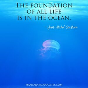 "The foundation of all life is in the ocean." - Jean-Michel Cousteau.